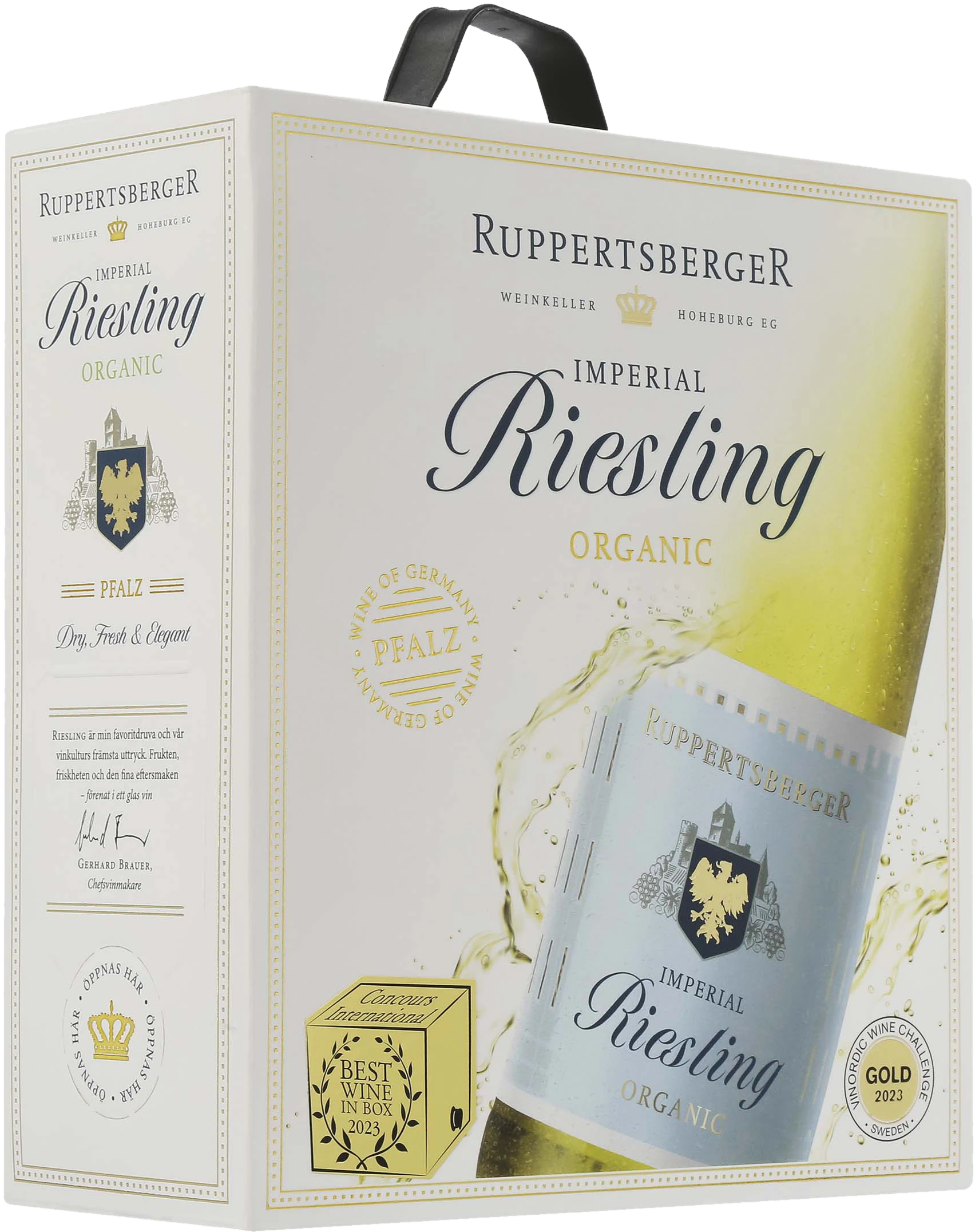 Ruppertsberger Imperial Riesling Organic 2025 hanapakkaus
