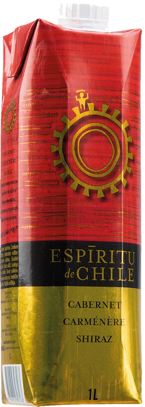 Espíritu de Chile Cabernet Carmenere Shiraz kartonkitölkki