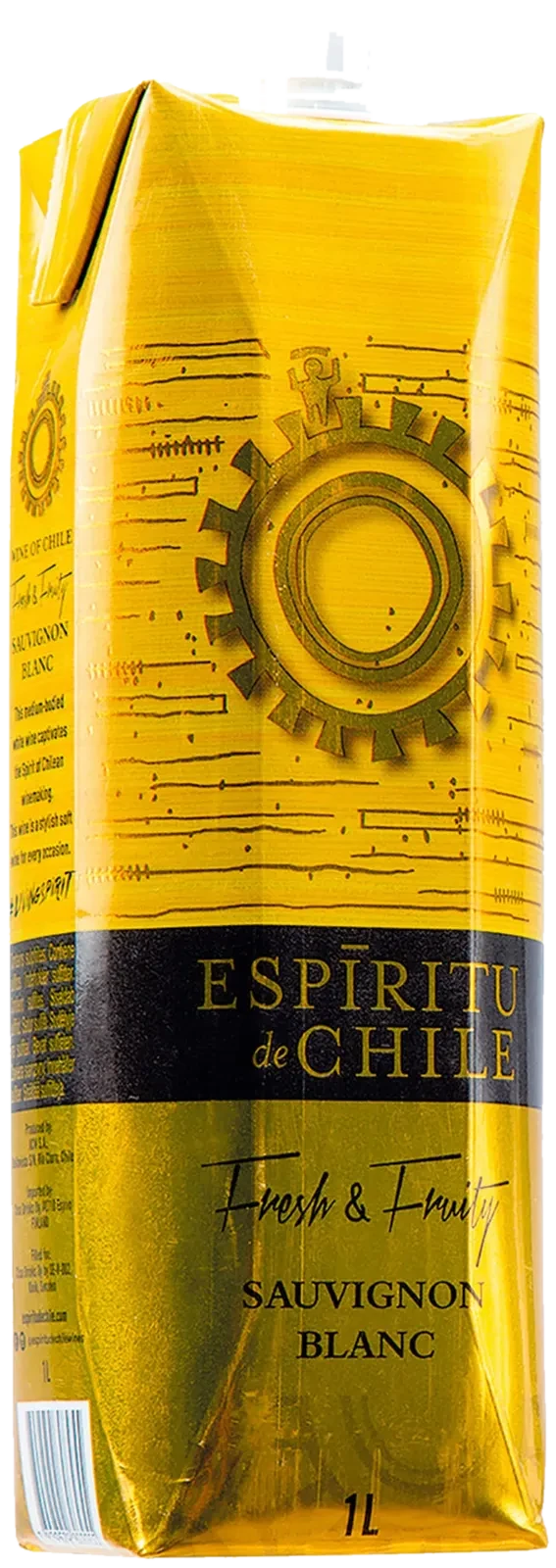 Espiritu de Chile Fresh & Fruity Sauvignon Blanc kartonkitölkki