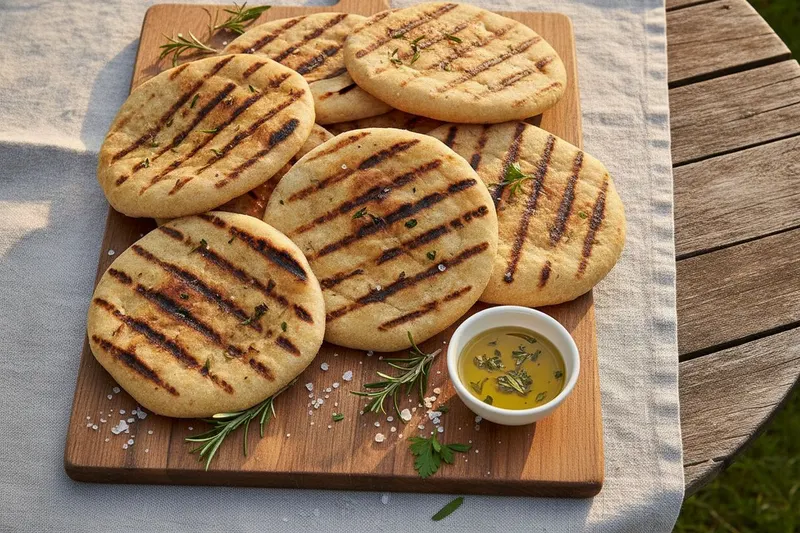 Grillatut flatbreadit