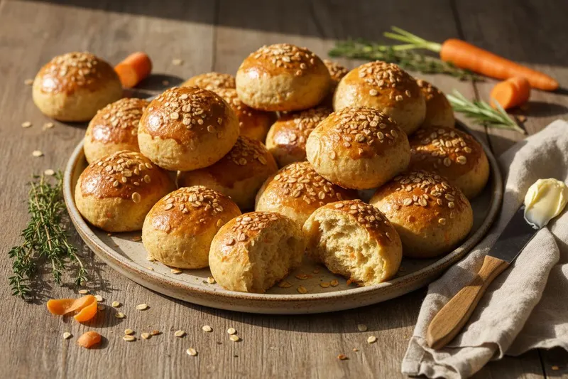 Helpot porkkanasämpylät