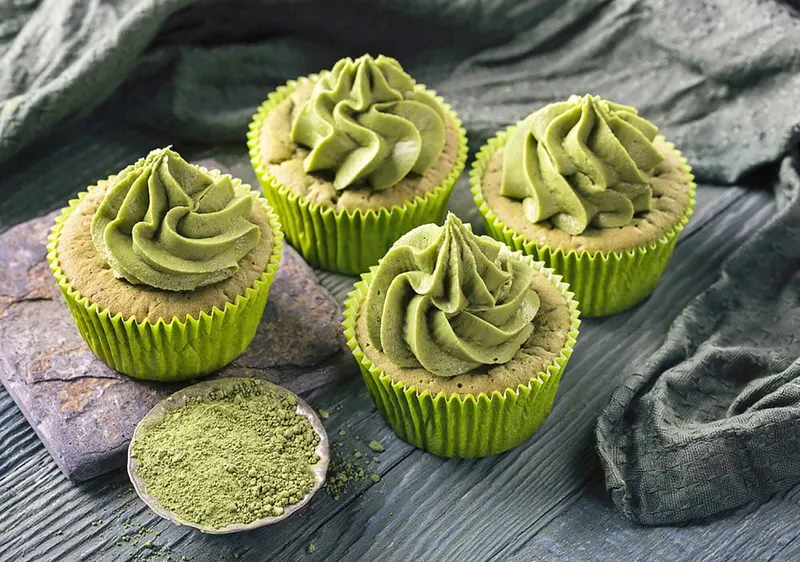 Matcha-kuppikakut