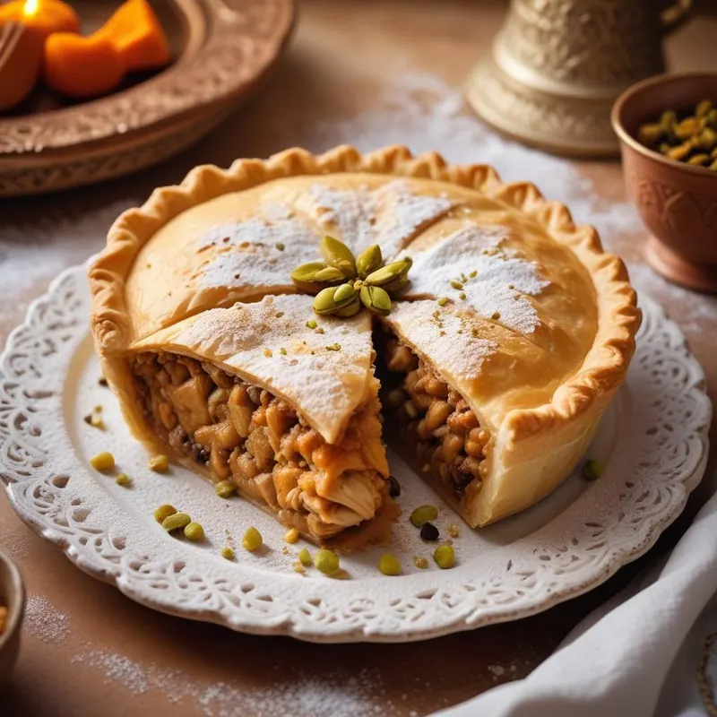 Marokkalainen Kananliha-Pastilla