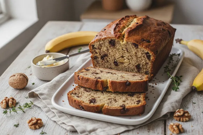 Mehevä banaanileipä