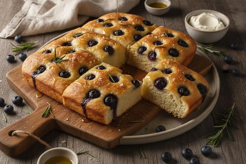 Mustikka-focaccia