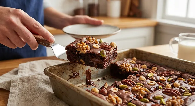 Pähkinäinen brownie