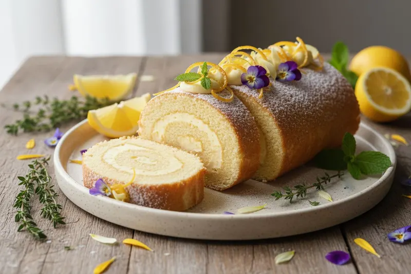 Sitruunainen kääretorttu